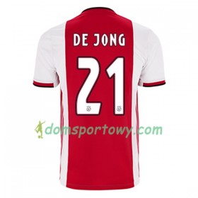 Koszulka Ajax Amsterdam Frenkie de Jong 21 Domowe Koszulki Piłkarskie 2019-2020 Krótki Rękaw
